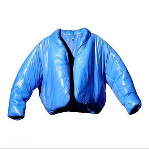 Yeezy x Gap Blue Puffer Round Jacket-L